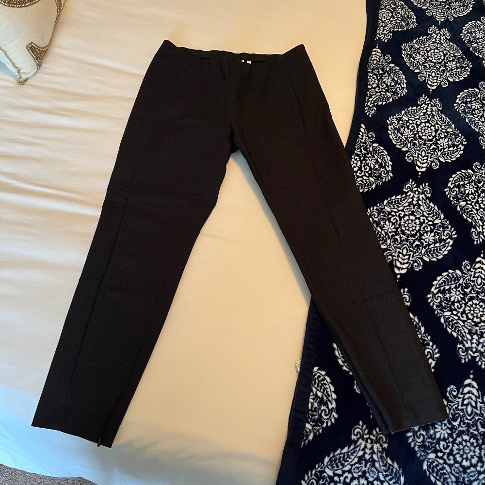 Next vintage mid-rise cropped black tapered slacks